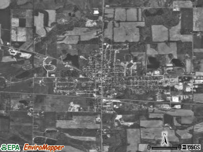 Albion township, Indiana satellite photo by USGS
