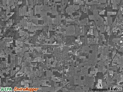 Keyser township, Indiana satellite photo by USGS