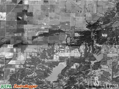 Salem township, Arkansas satellite photo by USGS