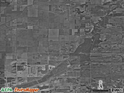 Prairie township, Indiana satellite photo by USGS