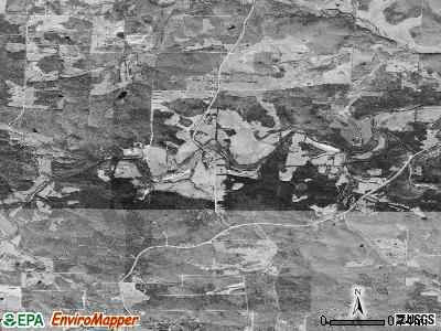 South Big Rock township, Arkansas satellite photo by USGS