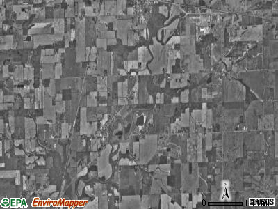 Spencer township, Indiana satellite photo by USGS