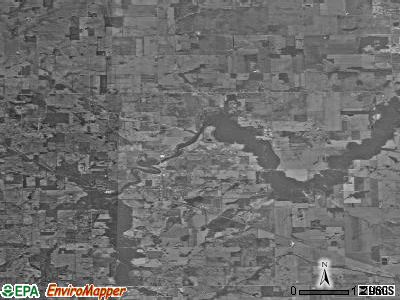 Tippecanoe township, Indiana satellite photo by USGS