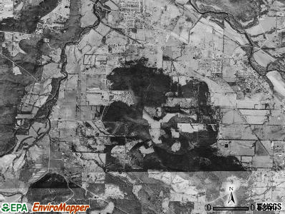 Richland township, Arkansas satellite photo by USGS