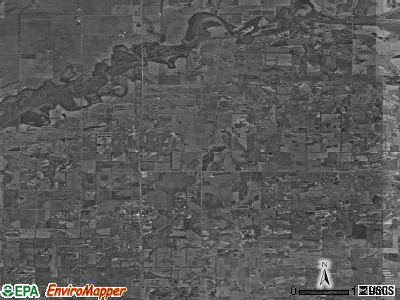 Railroad township, Indiana satellite photo by USGS