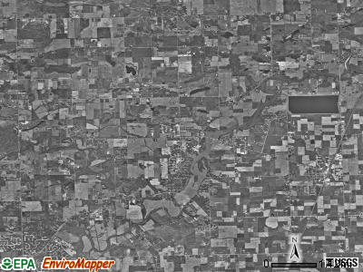 Cedar Creek township, Indiana satellite photo by USGS
