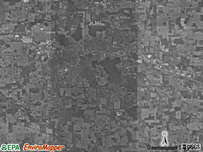 Wayne township, Indiana satellite photo by USGS