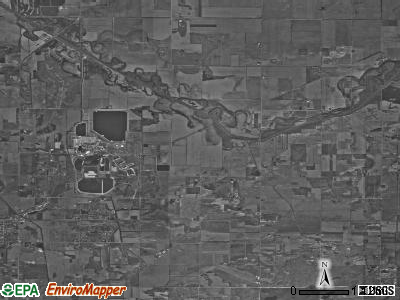 Kankakee township, Indiana satellite photo by USGS