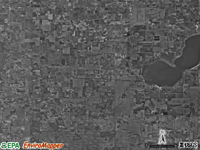 California township, Indiana satellite photo by USGS