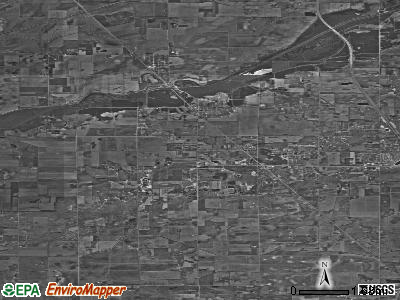 Lincoln township, Indiana satellite photo by USGS
