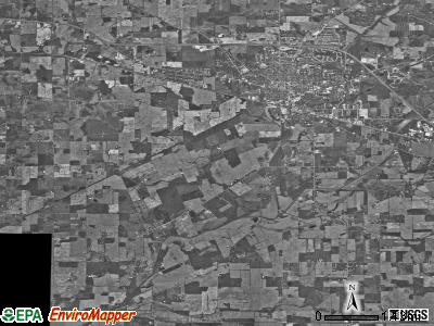 Columbia township, Indiana satellite photo by USGS