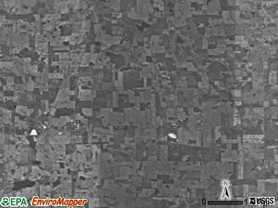 Clay township, Indiana satellite photo by USGS