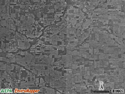 Newcastle township, Indiana satellite photo by USGS