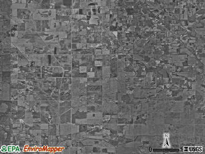 Rich Grove township, Indiana satellite photo by USGS