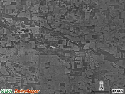 Aubbeenaubbee township, Indiana satellite photo by USGS