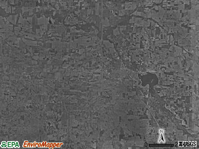 Rochester township, Indiana satellite photo by USGS