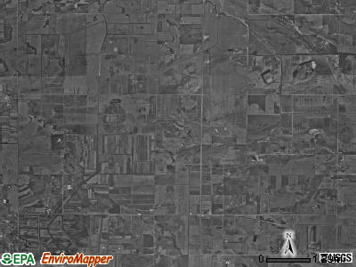 McClellan township, Indiana satellite photo by USGS