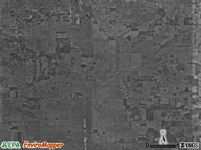 White Post township, Indiana satellite photo by USGS
