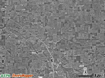 Root township, Indiana satellite photo by USGS