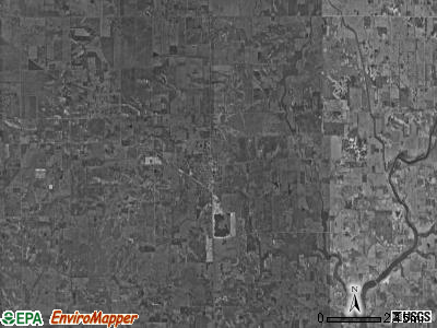 Monon township, Indiana satellite photo by USGS