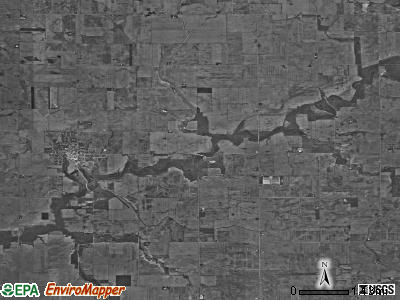 Iroquois township, Indiana satellite photo by USGS