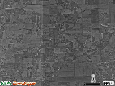 Milroy township, Indiana satellite photo by USGS