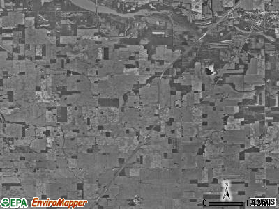 Rock Creek township, Indiana satellite photo by USGS