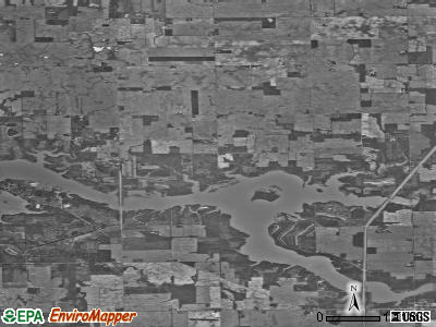 Polk township, Indiana satellite photo by USGS
