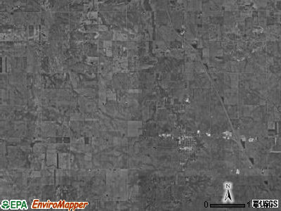 Carpenter township, Indiana satellite photo by USGS