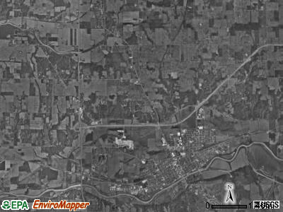 Peru township, Indiana satellite photo by USGS