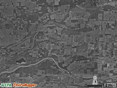 Miami township, Indiana satellite photo by USGS