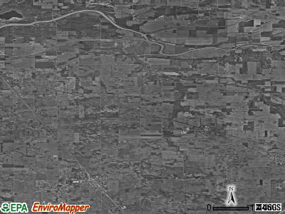 Tipton township, Indiana satellite photo by USGS