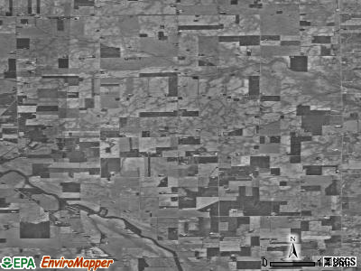 French township, Indiana satellite photo by USGS