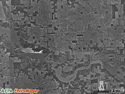 Waltz township, Indiana satellite photo by USGS