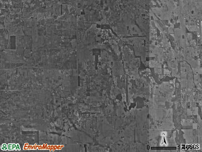 Big Creek township, Indiana satellite photo by USGS