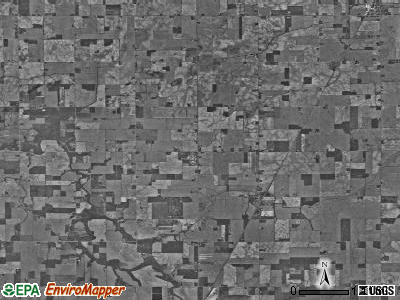 Chester township, Indiana satellite photo by USGS