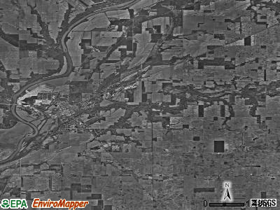 Deer Creek township, Indiana satellite photo by USGS