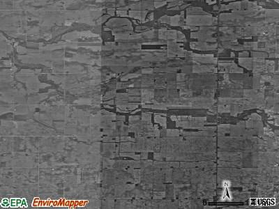 Carrollton township, Indiana satellite photo by USGS