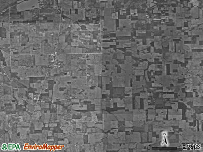 Bearcreek township, Indiana satellite photo by USGS