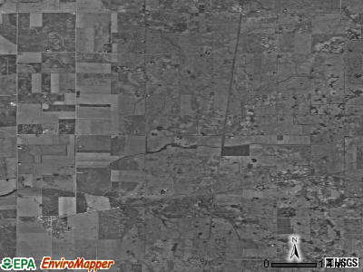Hickory Grove township, Indiana satellite photo by USGS