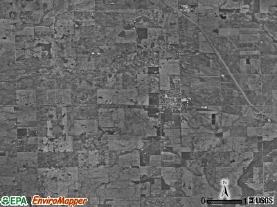 Oak Grove township, Indiana satellite photo by USGS