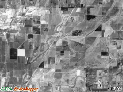 Ashland township, Arkansas satellite photo by USGS