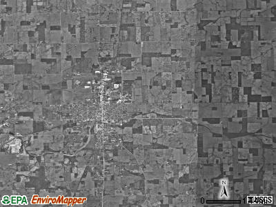 Wayne township, Indiana satellite photo by USGS