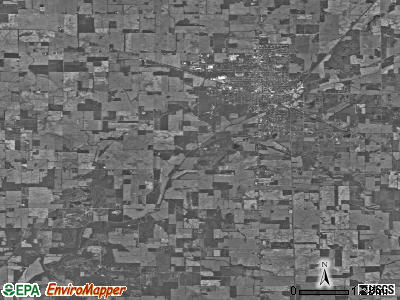 Licking township, Indiana satellite photo by USGS