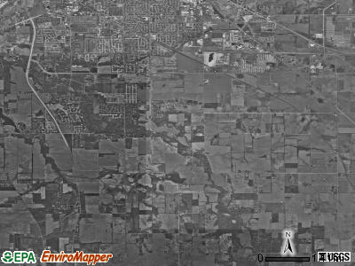 Wea township, Indiana satellite photo by USGS