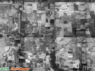 Chickasawba township, Arkansas satellite photo by USGS