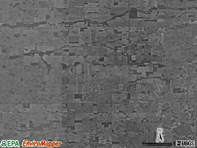 Michigan township, Indiana satellite photo by USGS