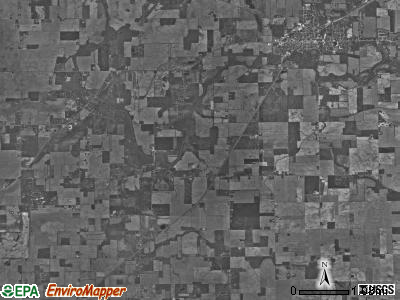 Delaware township, Indiana satellite photo by USGS