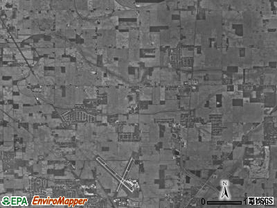 Hamilton township, Indiana satellite photo by USGS