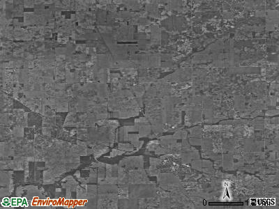 Kirklin township, Indiana satellite photo by USGS